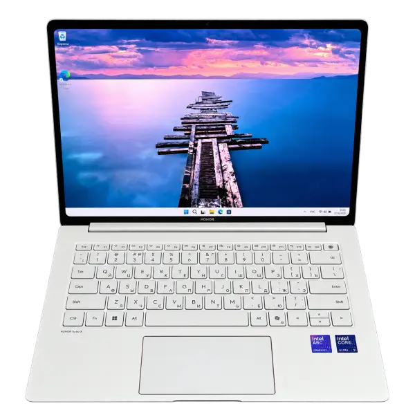 Белый ноутбук HONOR MagicBook Pro 14 FMB-9211T с Core Ultra 9 285H и сенсорным OLED-экраном 14,6 дюйма