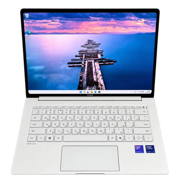 Белый ноутбук HONOR MagicBook Pro 14 FMB-9211T с Core Ultra 9 285H и сенсорным OLED-экраном 14,6 дюйма